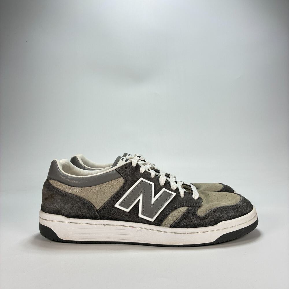 New Balance 480 Castlerock Shadow Grey Low Top Skate Shoes BB480LEC Men's Sz 9.5